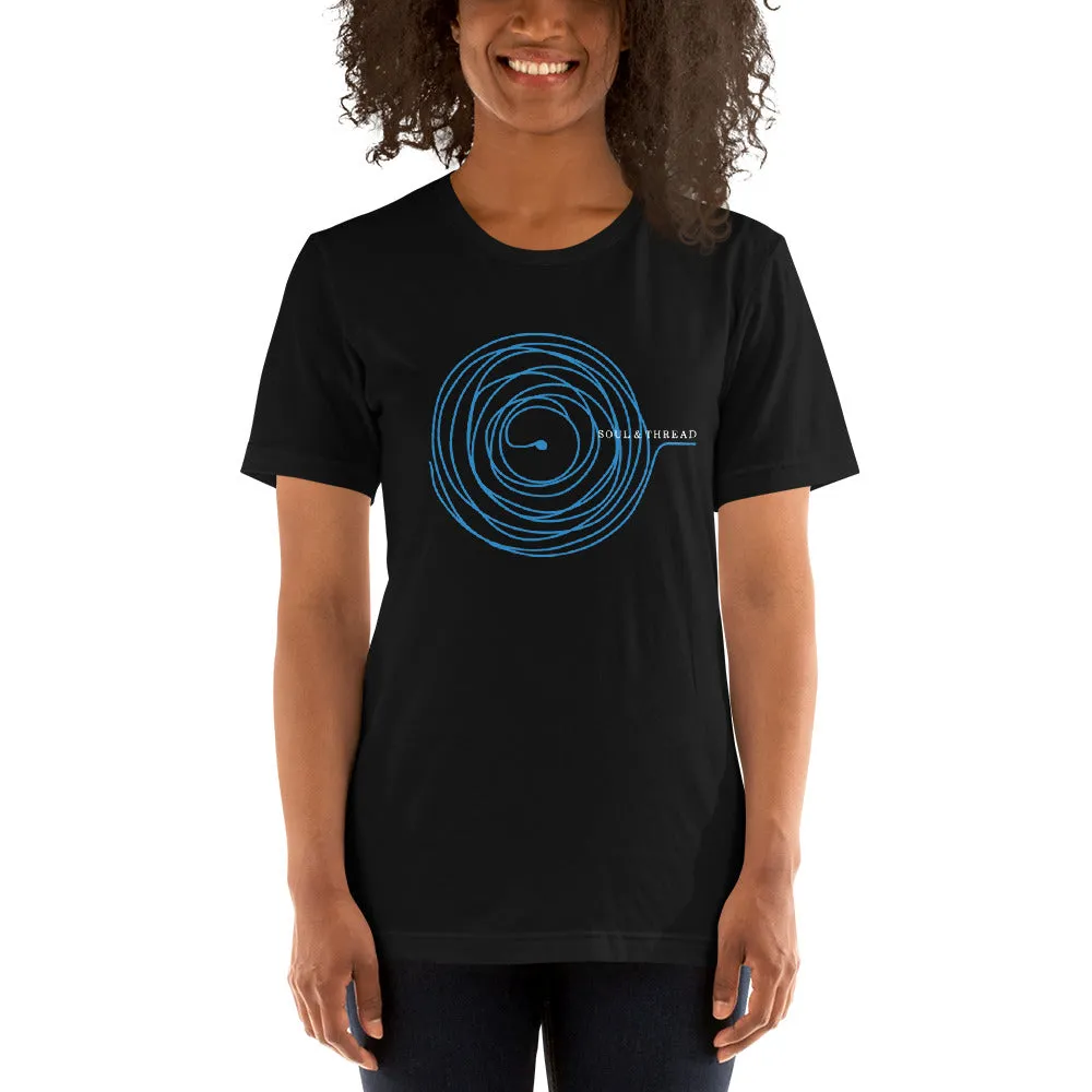 Soul & Thread Record and Needle Unisex T-Shirt (Short-Sleeve)