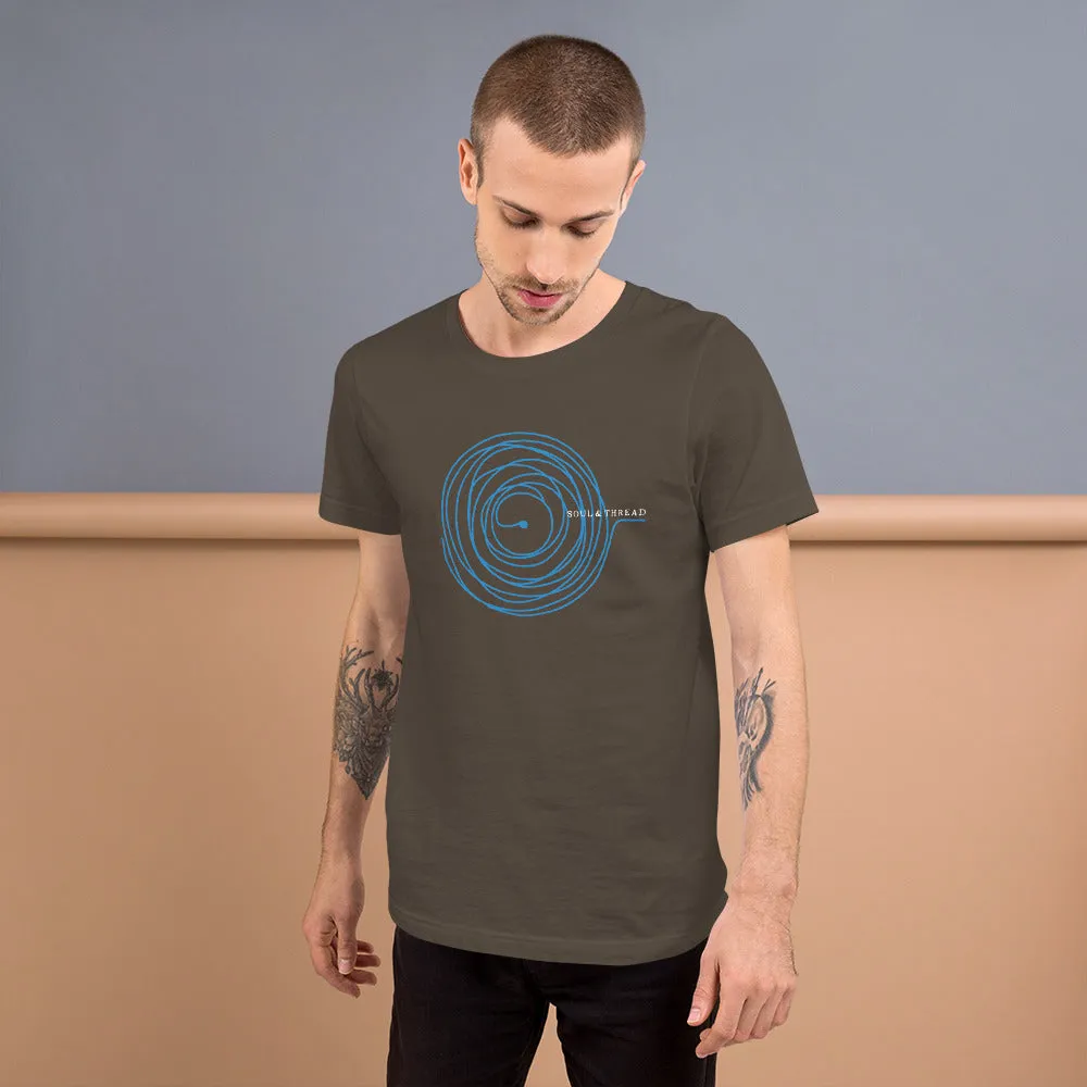 Soul & Thread Record and Needle Unisex T-Shirt (Short-Sleeve)