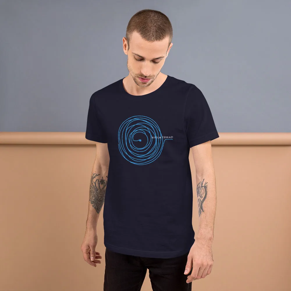 Soul & Thread Record and Needle Unisex T-Shirt (Short-Sleeve)