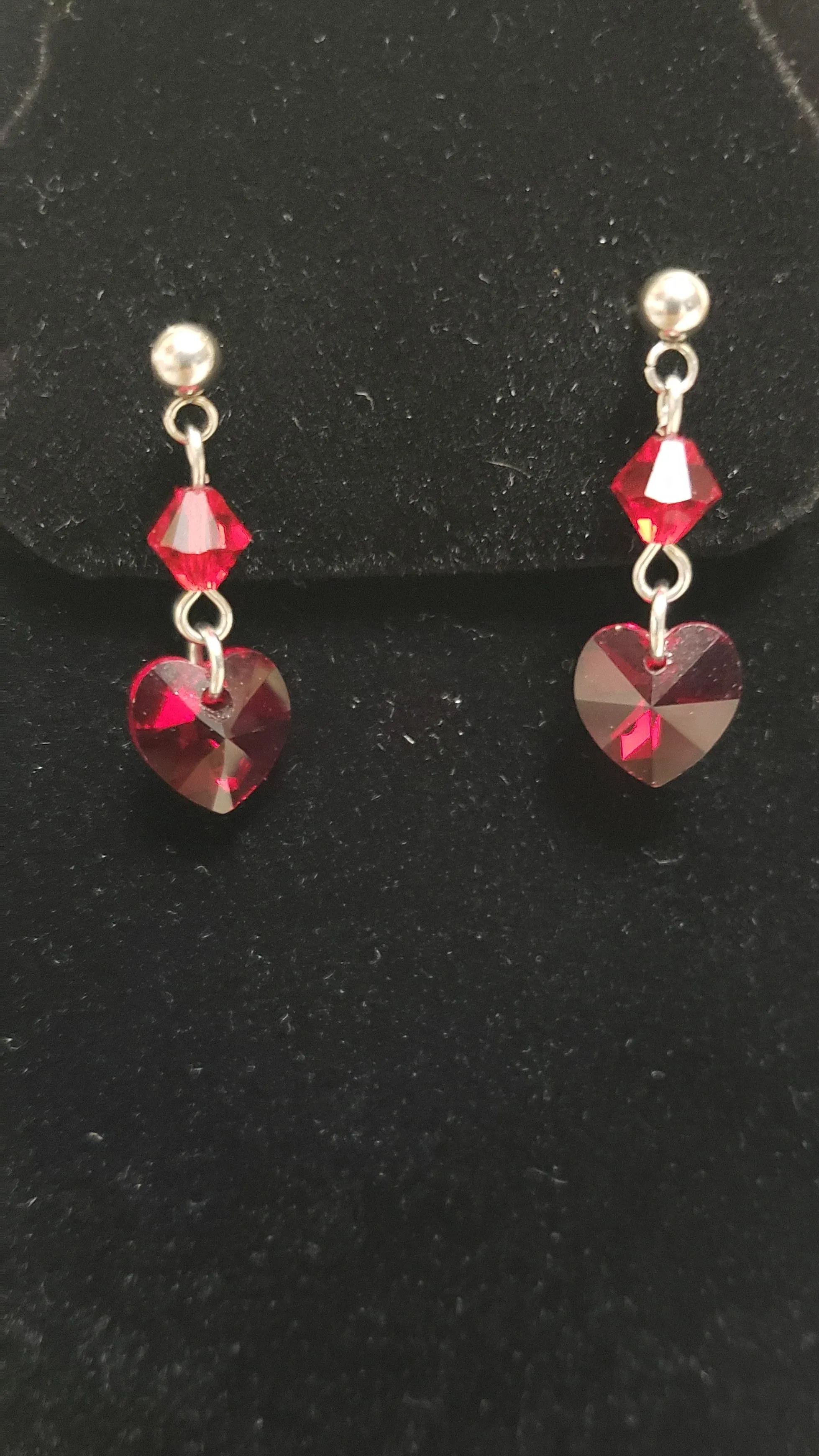 Sparkling Heart Earrings