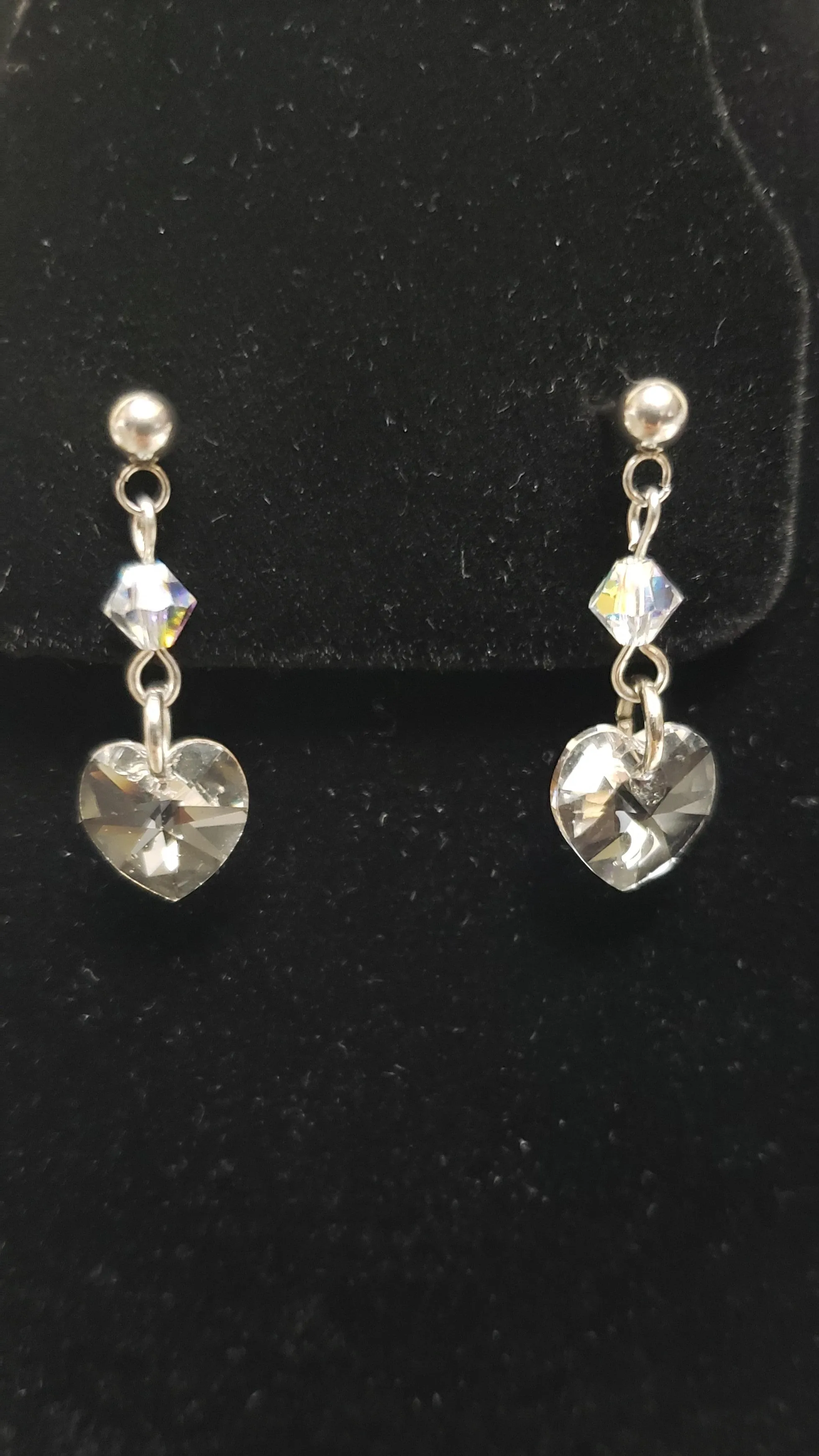 Sparkling Heart Earrings