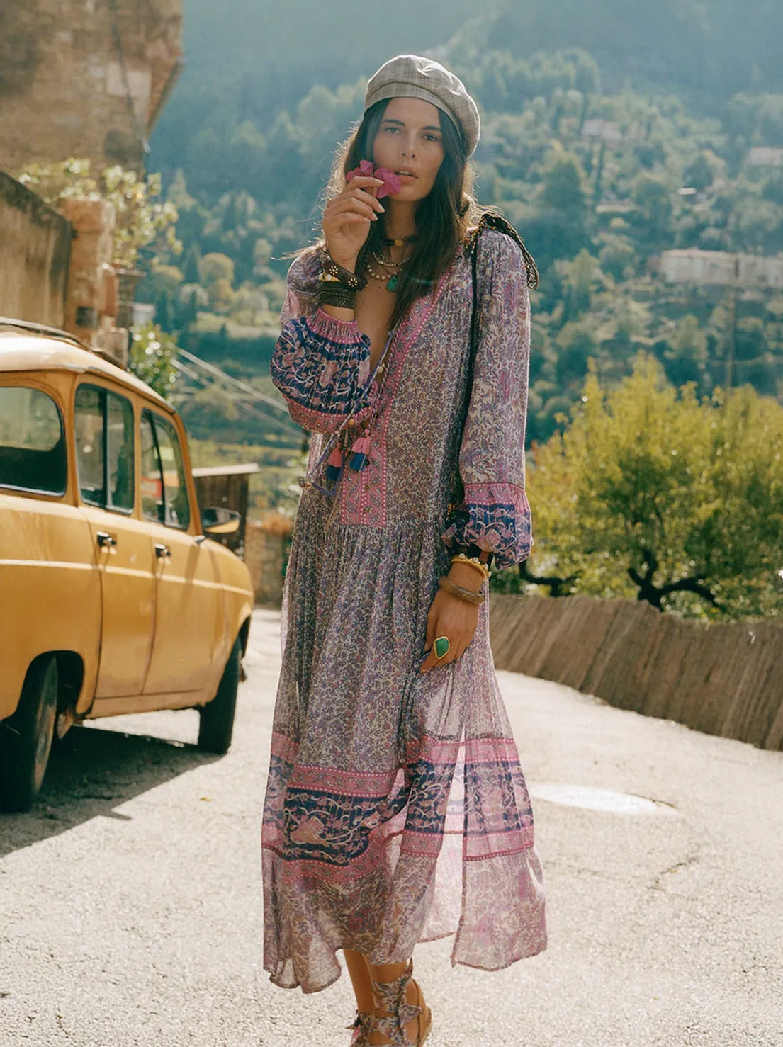Spell - Little Bird Gown - Berry