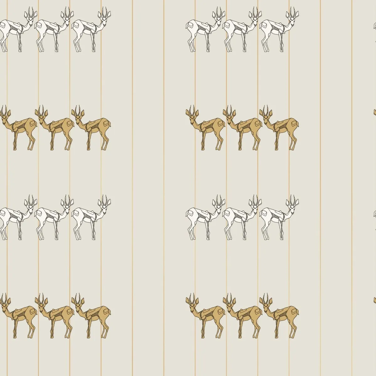 Spirit Animal Ivory DE475 Self-Adhesive Wallpaper