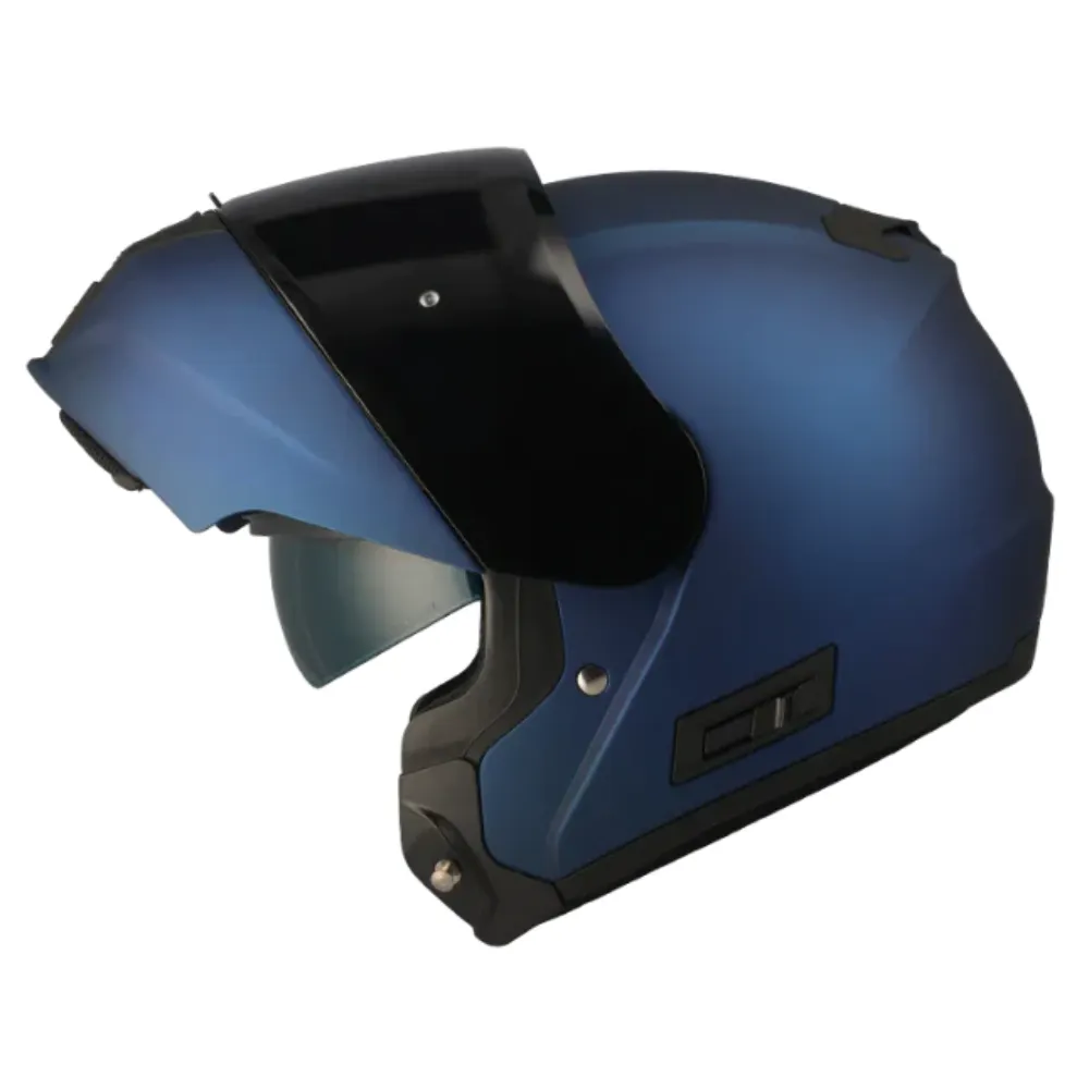 Spirit Fusion Metallic Blue Modular Helmet