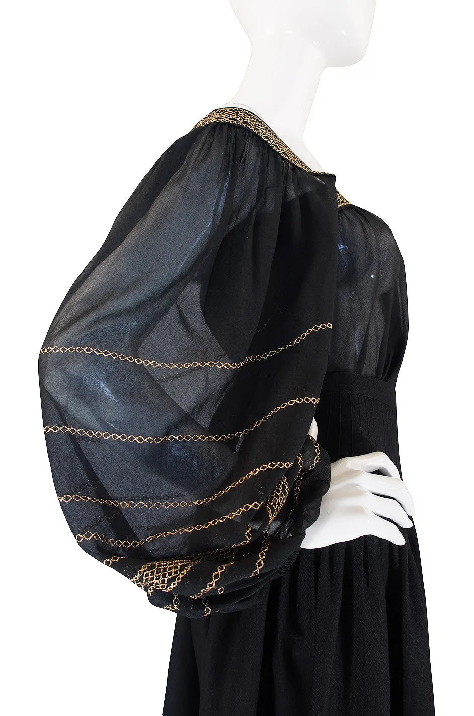 S/S 1977 Yves Saint Laurent Peasant Top & Skirt