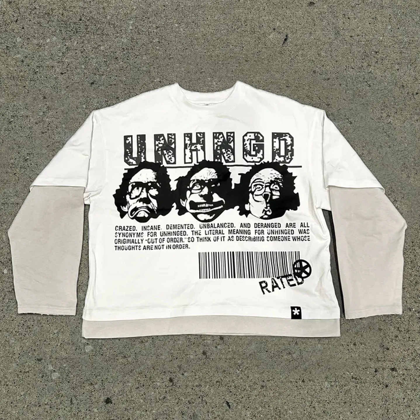 Street Style Fake Two Piece T-Shirt