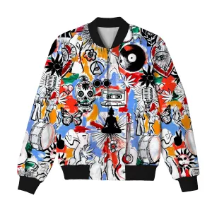 Street Style Ghost Bomber Jacket