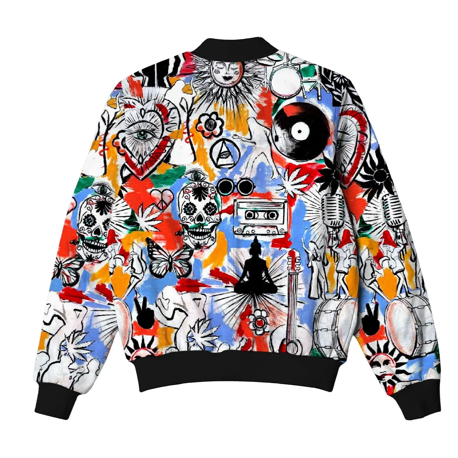 Street Style Ghost Bomber Jacket