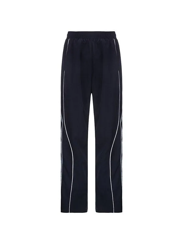 Striped Vintage Retro Sporty Baggy Sweatpants