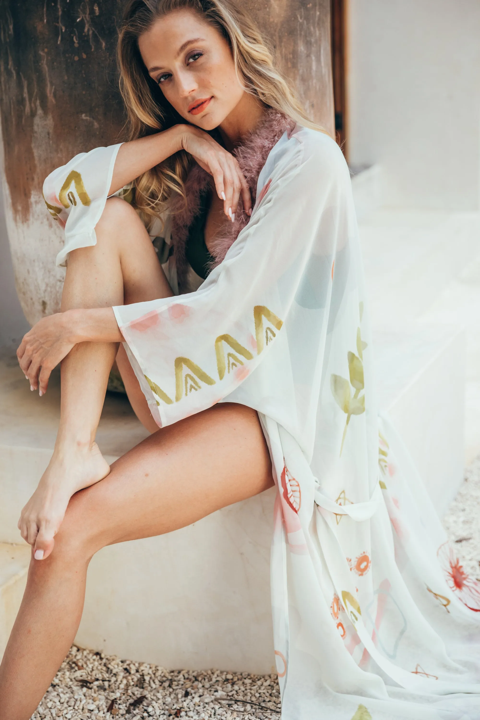 SukiSo Women's Goddess Kimono in Samudra