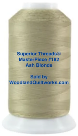Superior Threads® MasterPiece #182 Ash Blonde #50/3-Ply 2,500 Yard Cone.