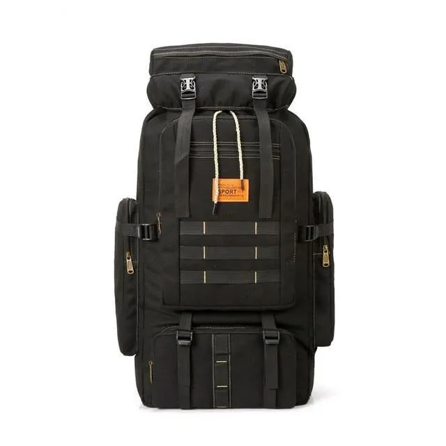 Tactical Mountain Expedition Backpack with Buckled Top Lid, Two Sizes