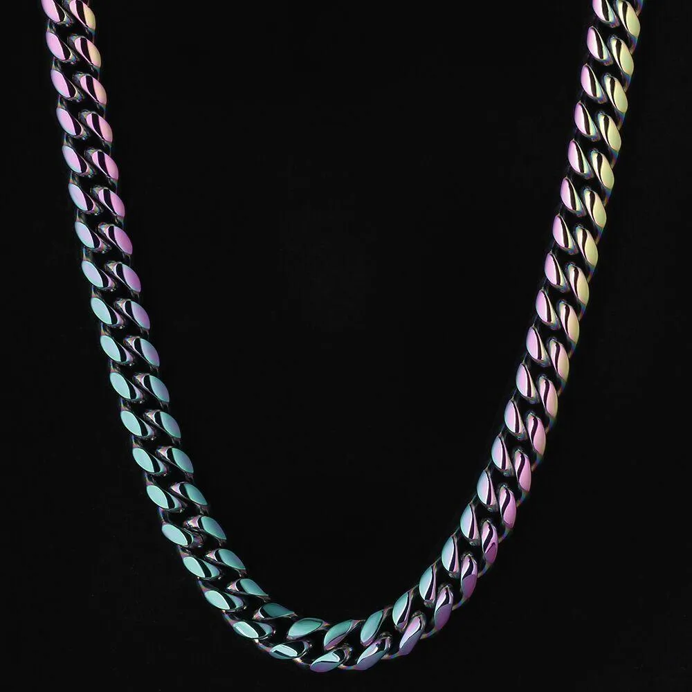 The Rainbow Bridge® - 10mm Rainbow Miami Cuban Link Chain