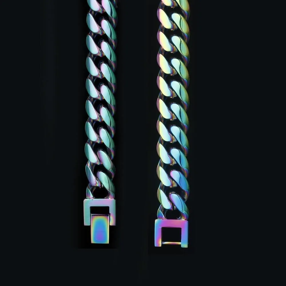 The Rainbow Bridge® - 10mm Rainbow Miami Cuban Link Chain