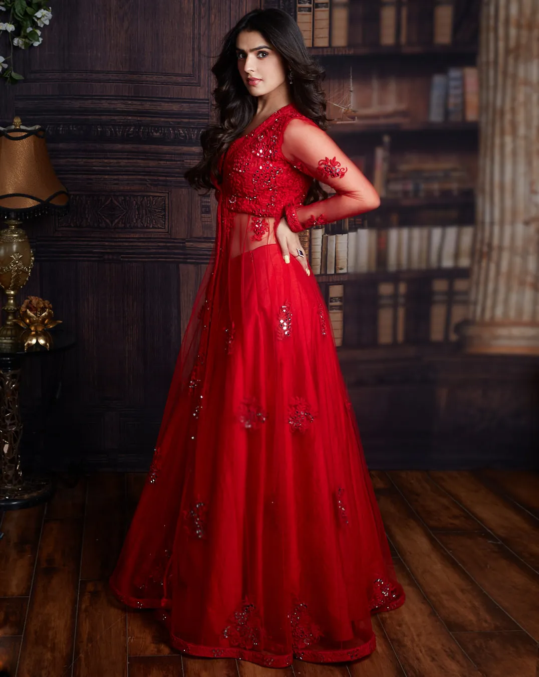 The Red Jacket Lehenga