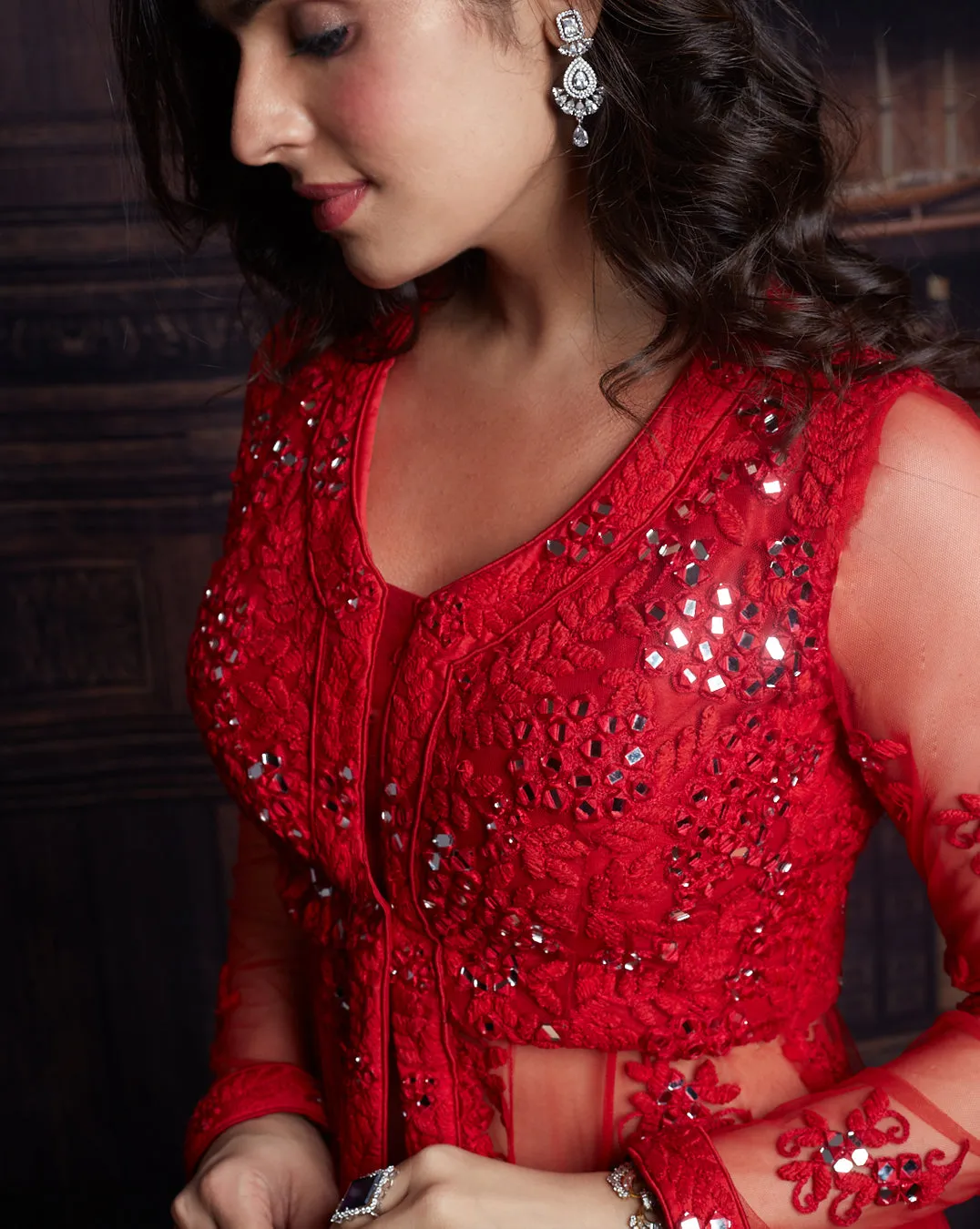 The Red Jacket Lehenga