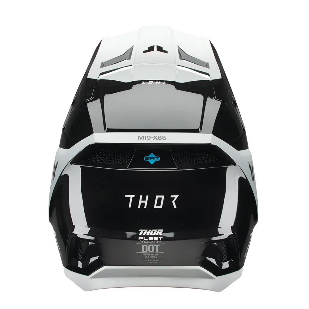 Thor Helmet Fleet Storm Black/White Youth