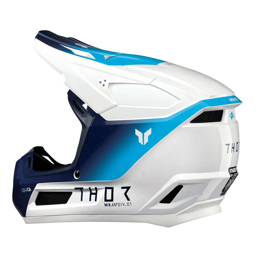 Thor Helmet Fleet Storm White/Navy Youth
