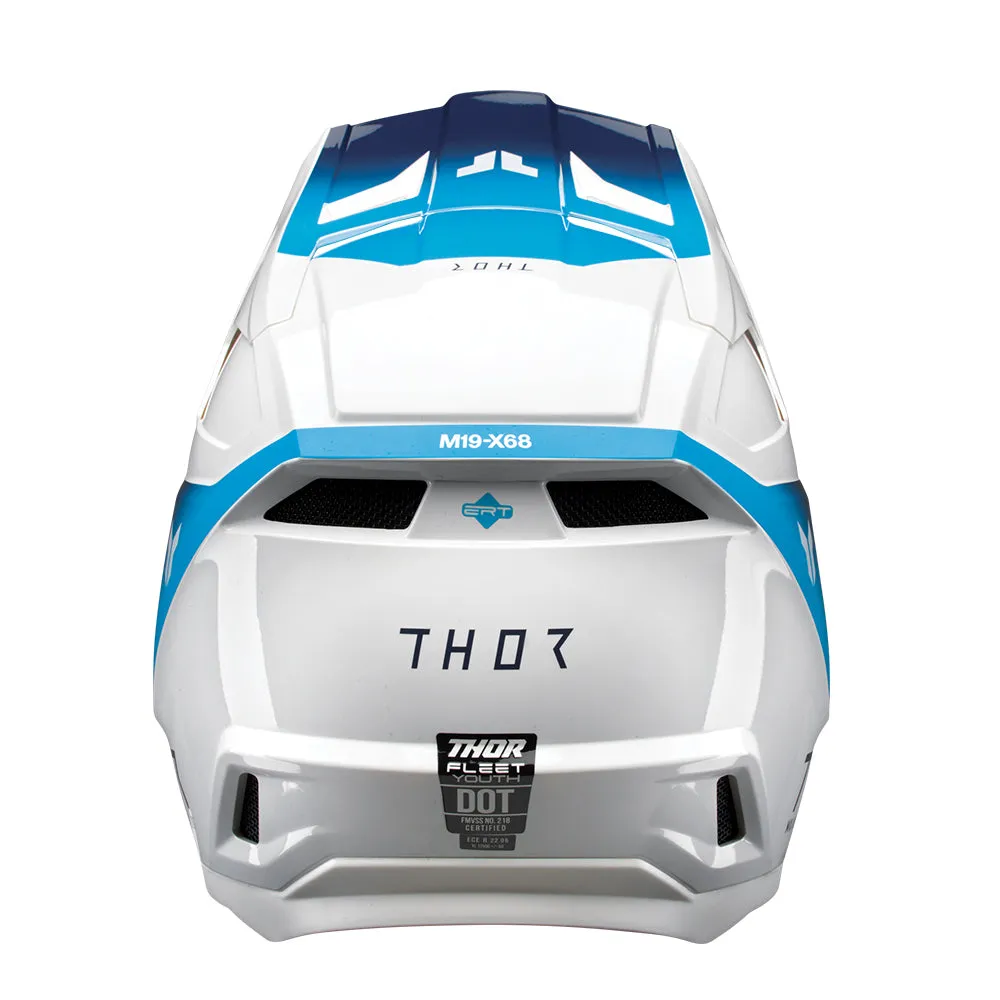 Thor Helmet Fleet Storm White/Navy Youth