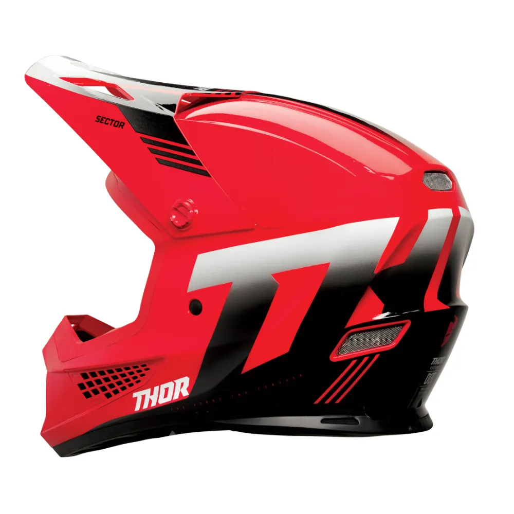 Thor Sector 2 Carve Red/White Helmet