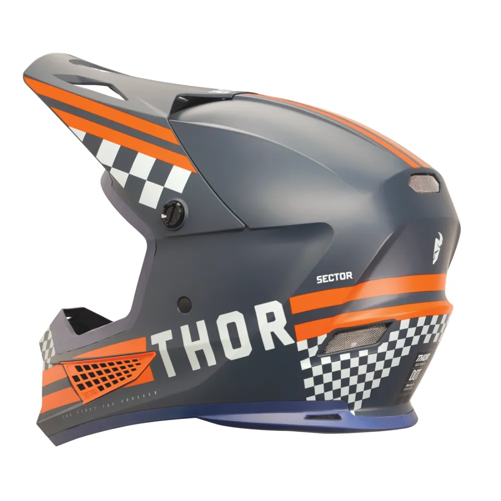 Thor Sector 2 Combat Midnight/Orange Helmet