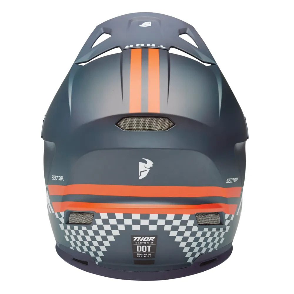 Thor Sector 2 Combat Midnight/Orange Helmet