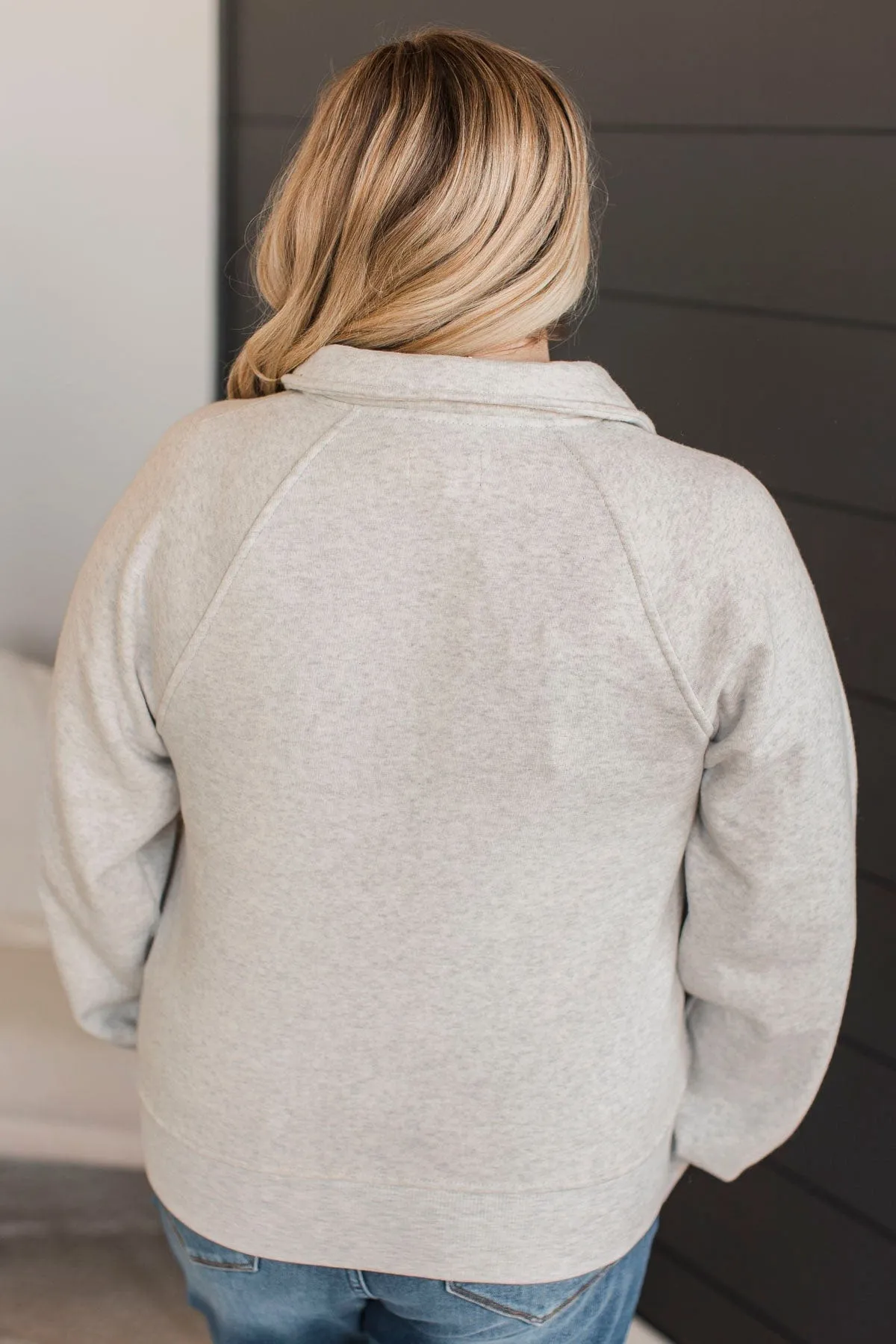 Thread & Supply Enviable Style Pullover- Heather Grey
