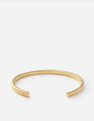 Thread Cuff, 14k Gold