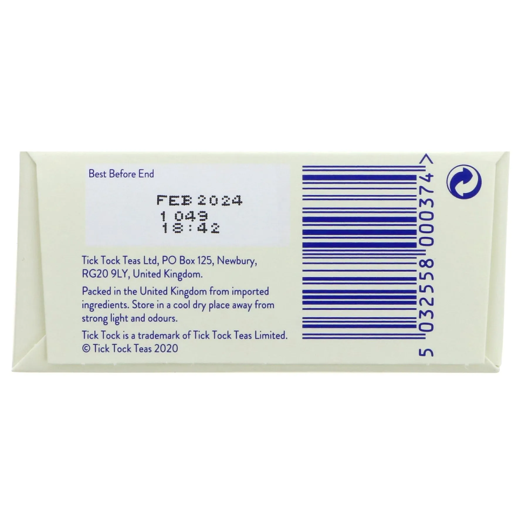 Tick Tock | Ginger Boost - Ginger, Lemon, Elderberry | 20 bags