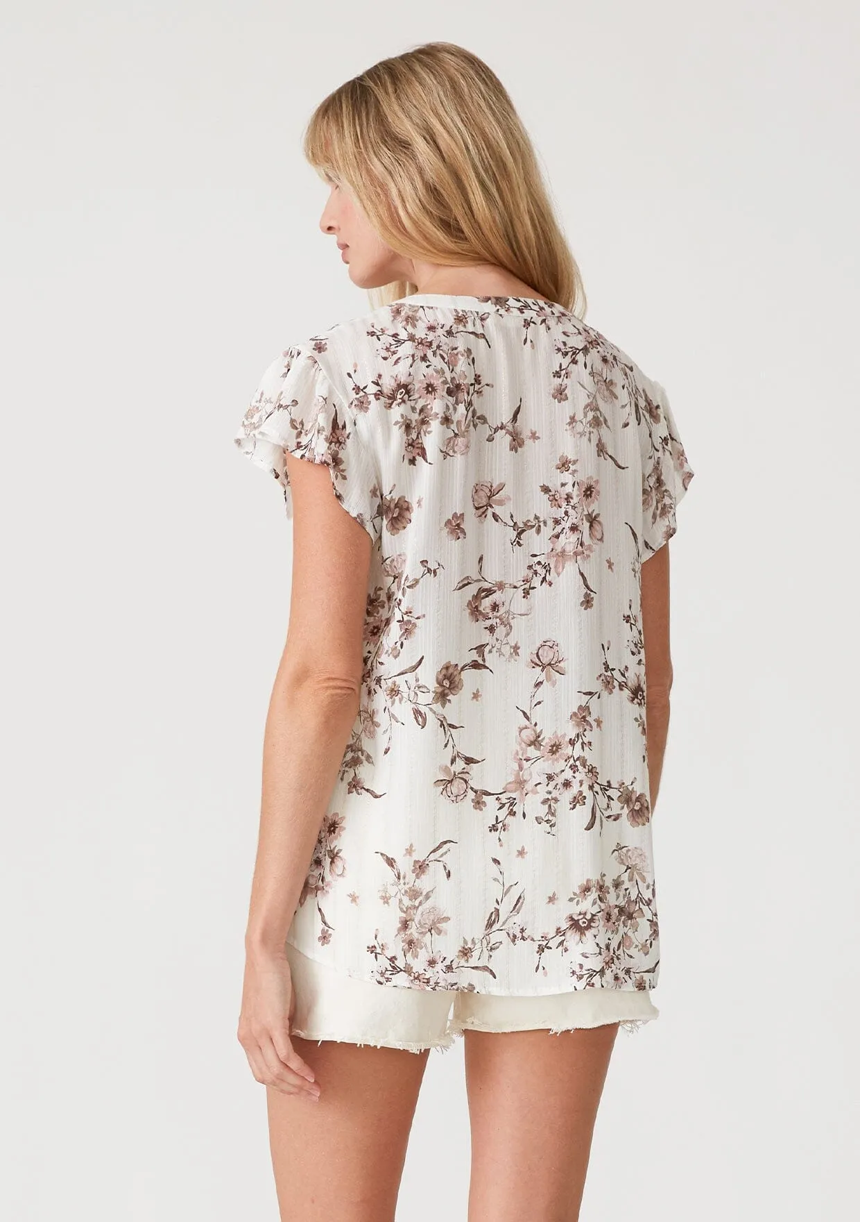 Tinley Flutter Sleeve Top