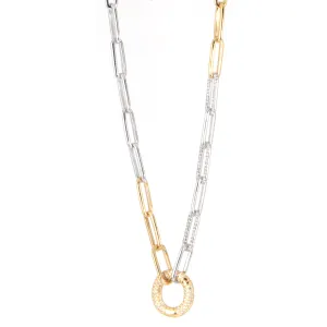 Tricolor Paperclip Chain