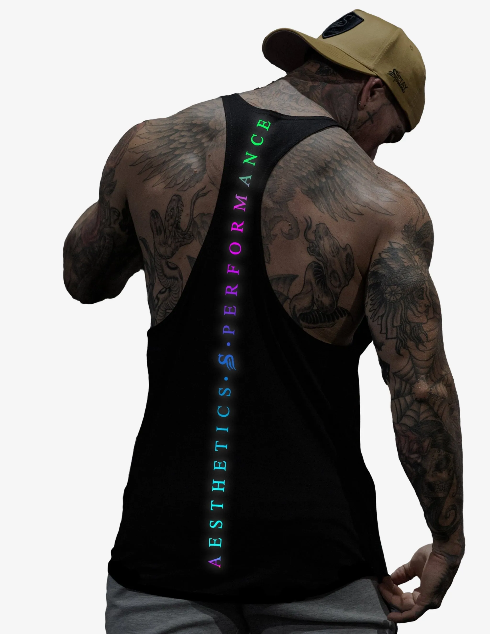 Trip Reflective Signature Tank Black
