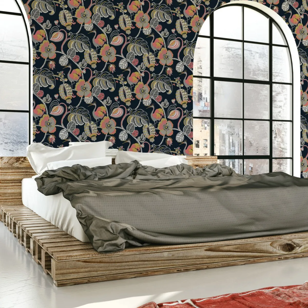 Tropical Fete Really Rouge Self-Adhesive TR415 Wallpaper