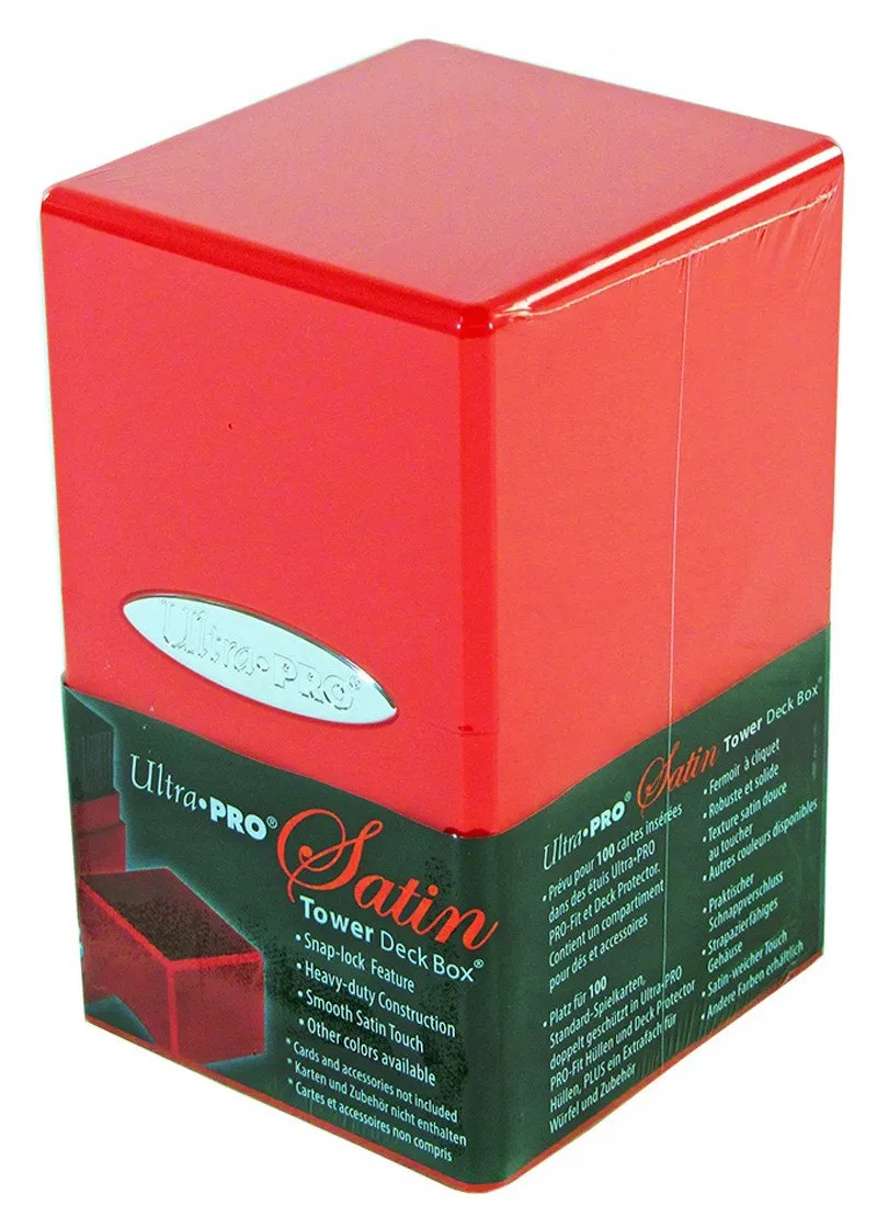 ULTRA PRO - Satin Tower - Red Deck Box Card Storage