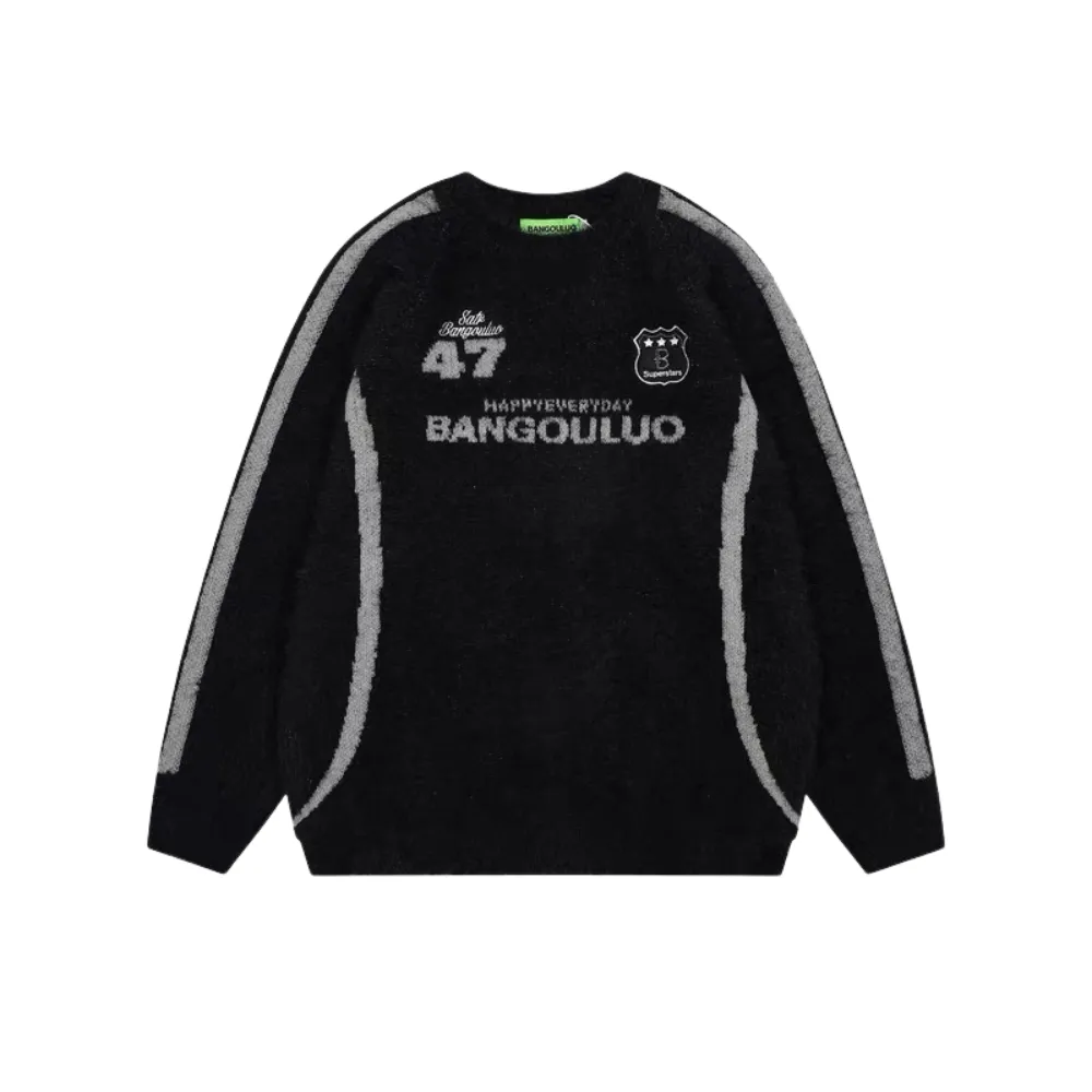 Urban loose street racing style"Sweater