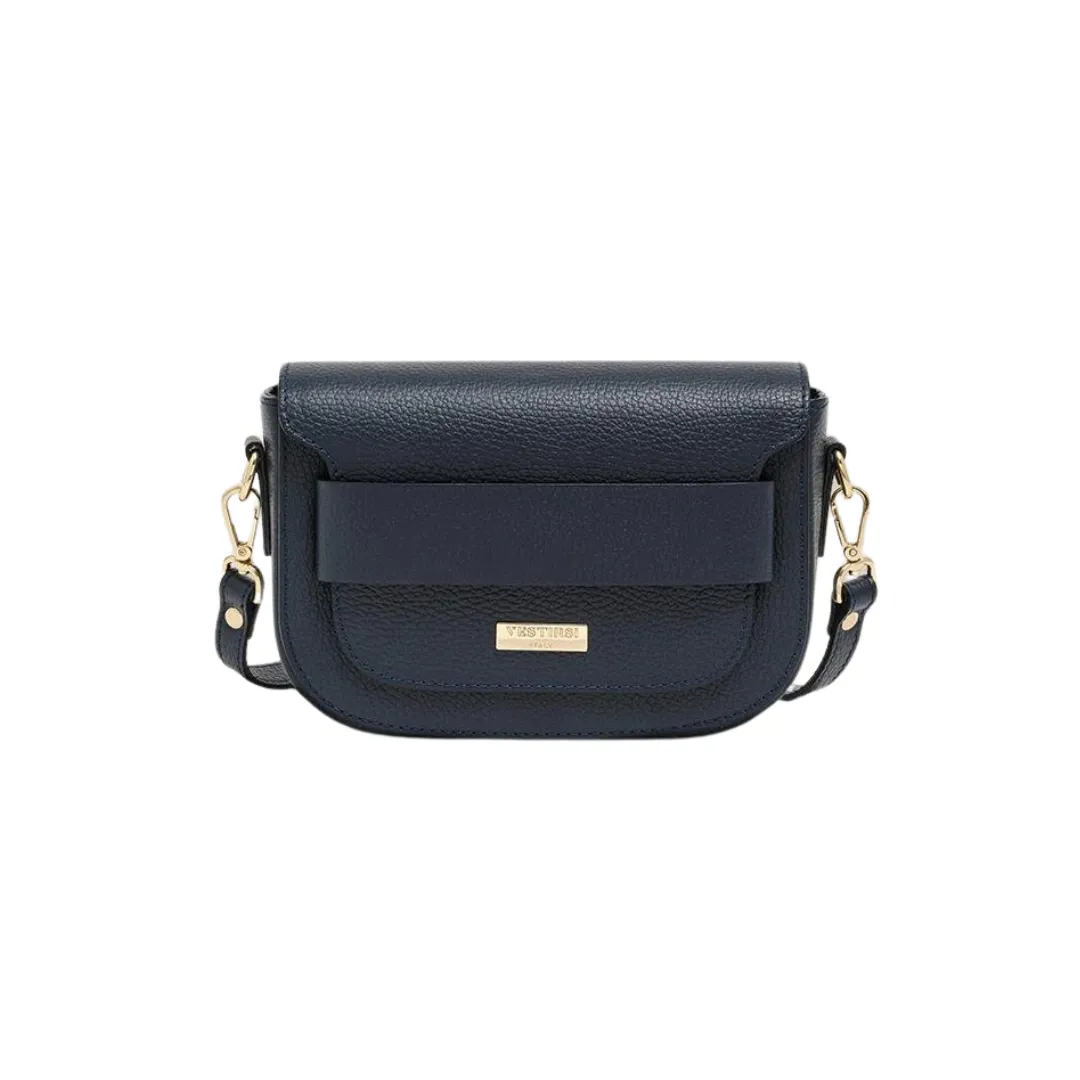 Vestirsi Zoe Navy Crossbody Saddle Bag