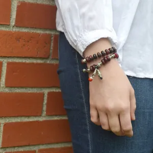 Vintage Carnelian Toggle Bracelet
