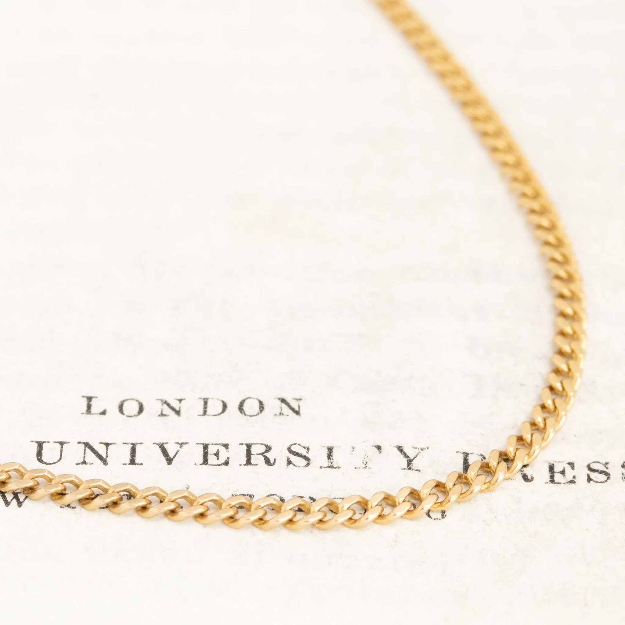 Vintage Curb Link Long Chain