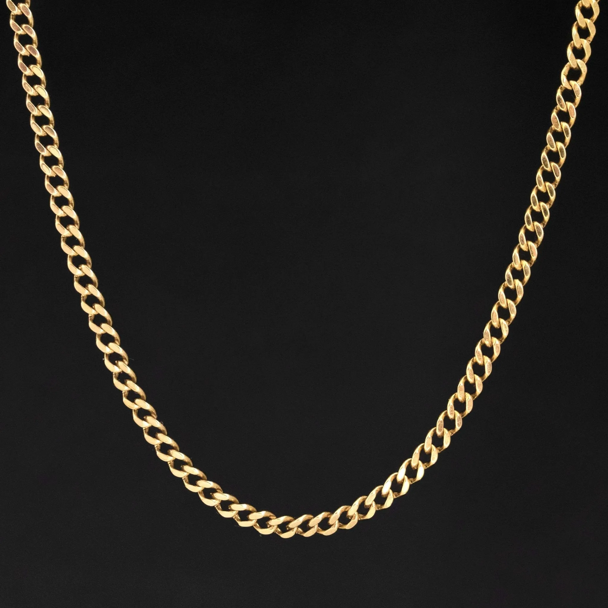 Vintage Curb Link Long Chain