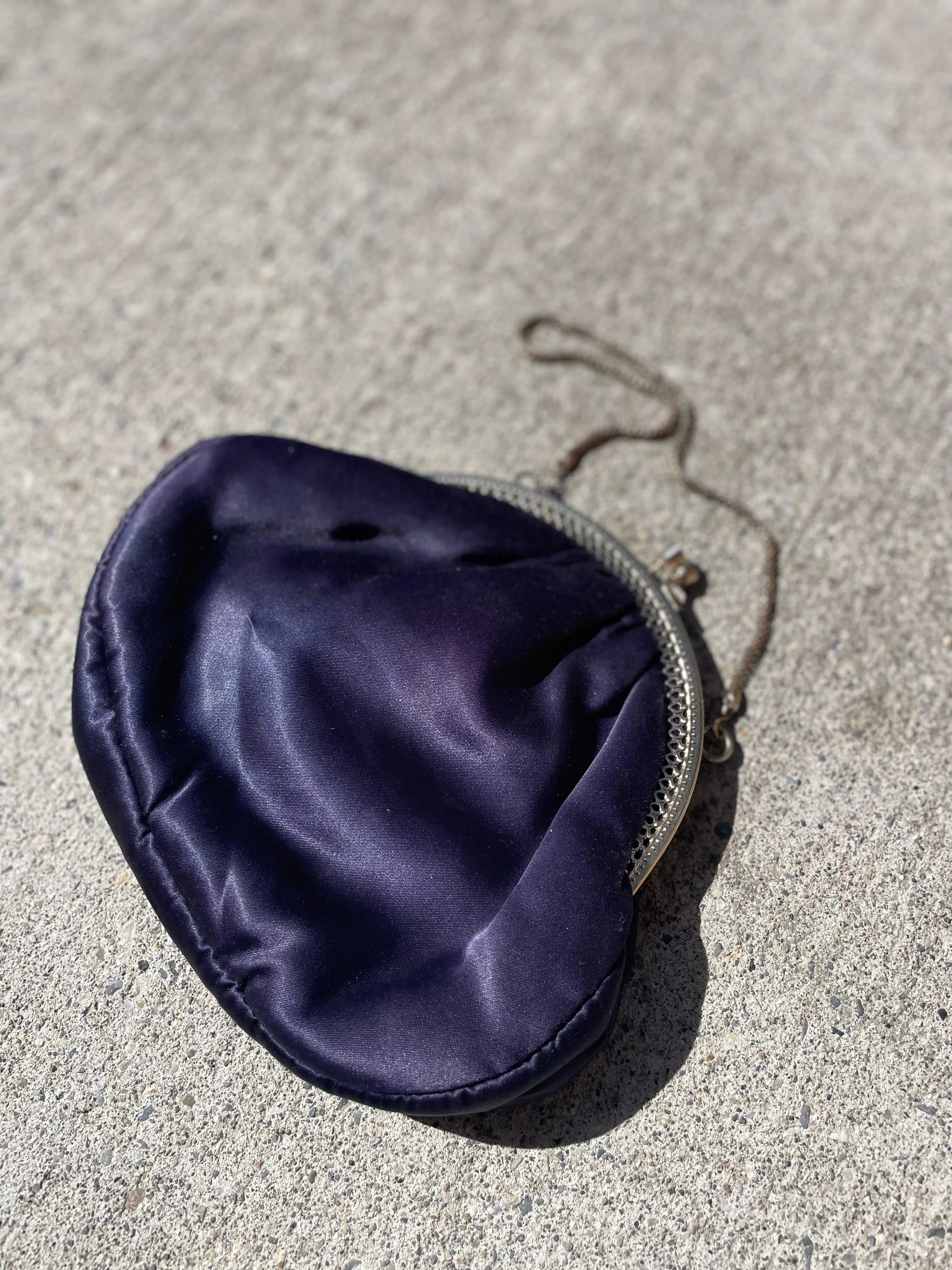 Vintage Midnight Blue Evening Bag Purse