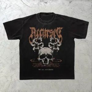 Vintage Style Street Short Sleeve T-shirt
