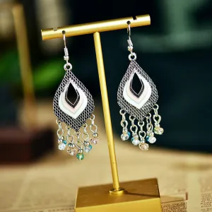 Vintage Sun Flower Earrings Ethnic Boho Women Anniverssary Jewelry