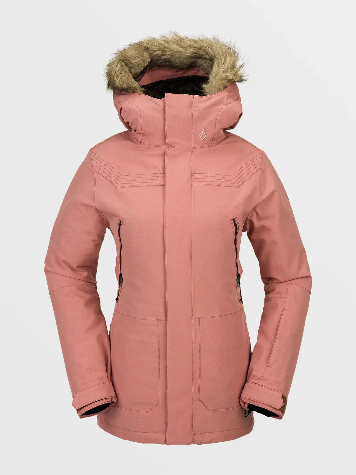 Volcom Womens Shadow Jacket Fur