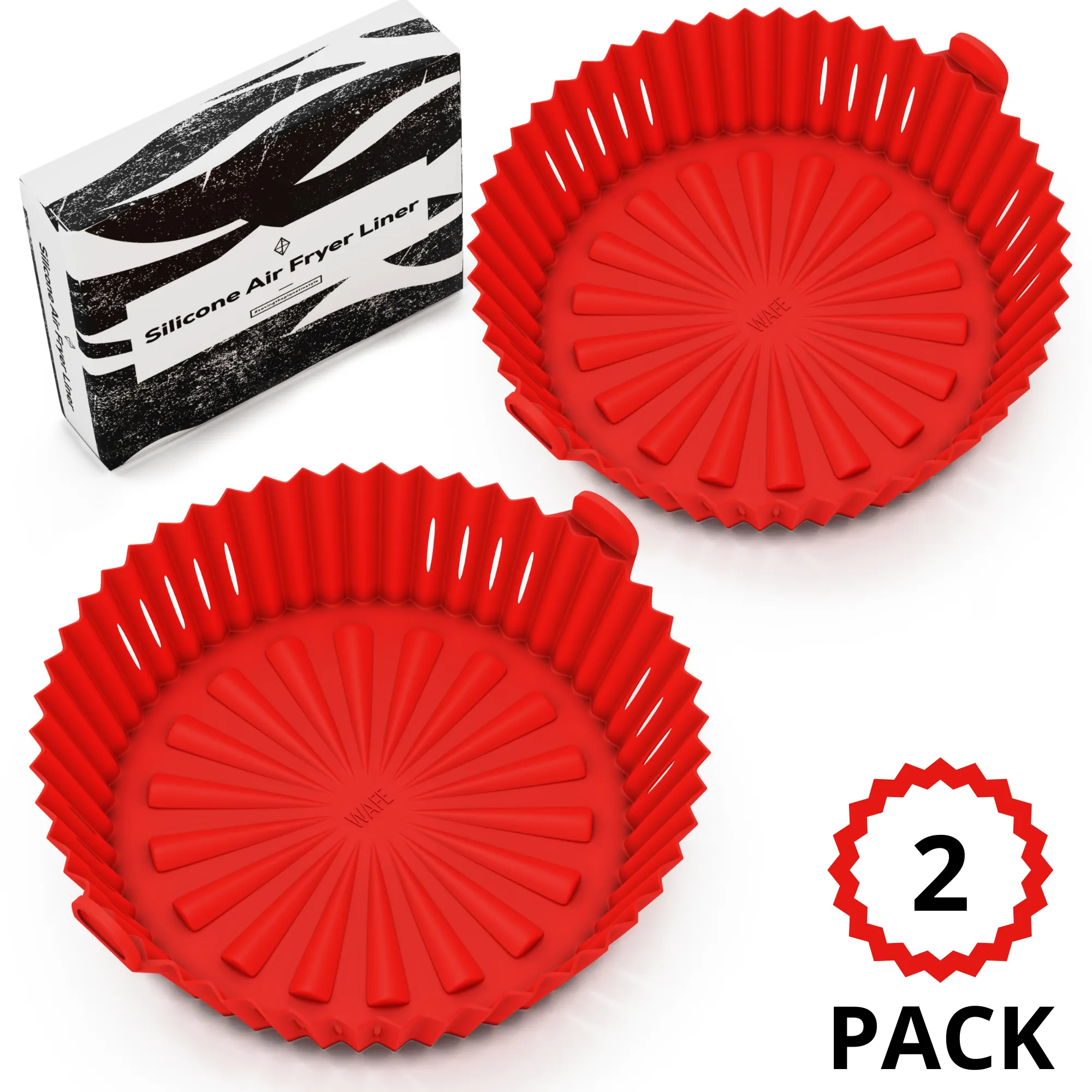 WAFE Silicone Air Fryer Liner 2PACK