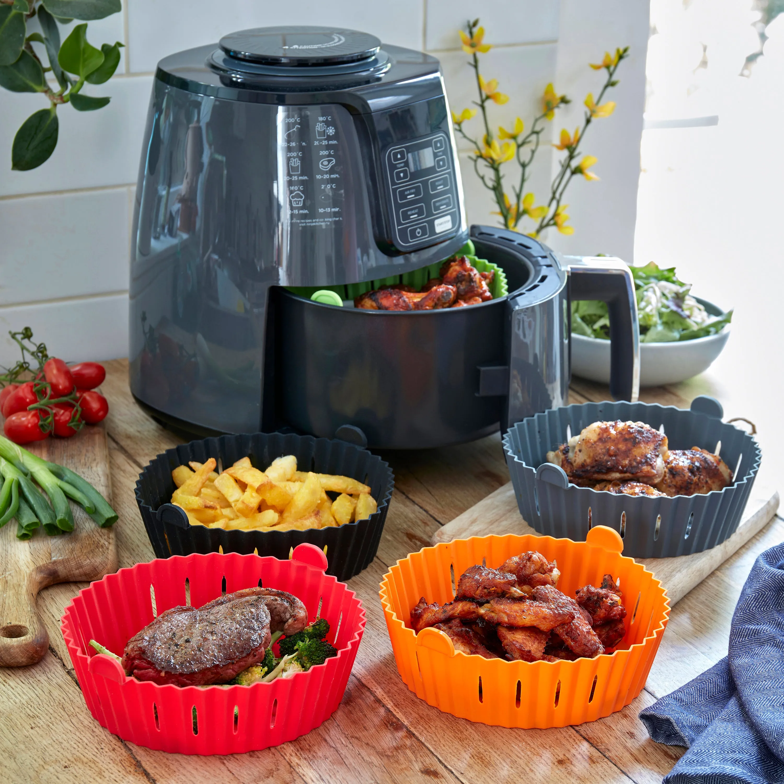 WAFE Silicone Air Fryer Liner 2PACK