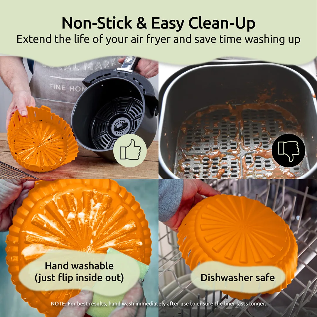 WAFE Silicone Air Fryer Liner 2PACK