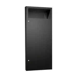 WASTE RECEPT-SIMPLICITY w/SR2-MATTE BLACK POWDER COATED ASI 6474-2-41PC