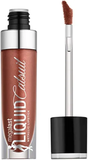 wet n wild Megalast Liquid Catsuit Metallic Lipstick, Ride on my Copper, 0.21 Ounce