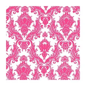 White and Fuchsia DA006 Damsel Self-Adhesive Wallpaper