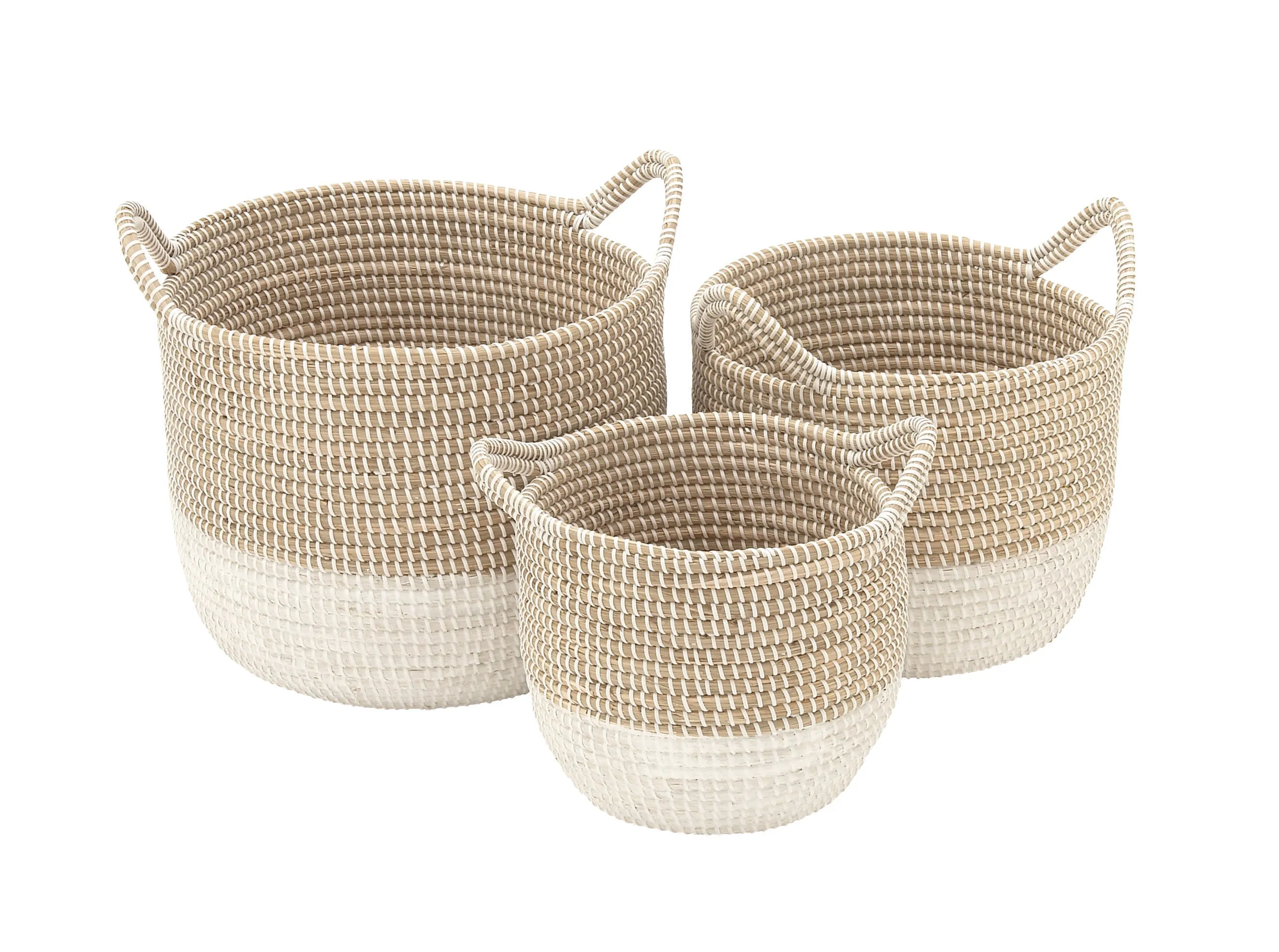 WHITE SEAGRASS BASKETS